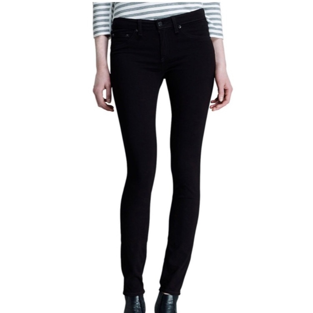 Rag & Bone Legging Jean with Frayed Ankle